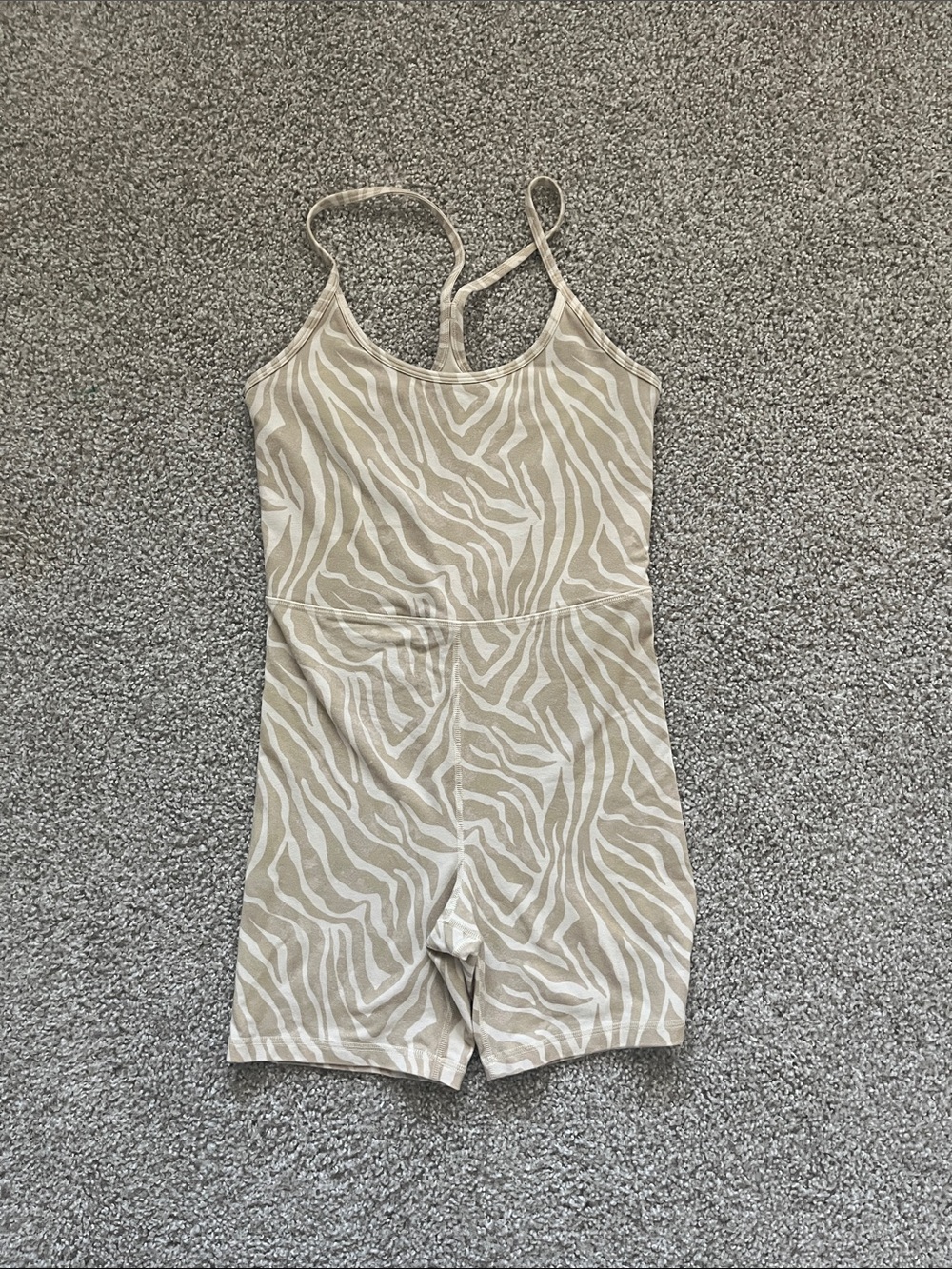 Old Navy Beige Powerchill Racerback Bodysuit Size Small